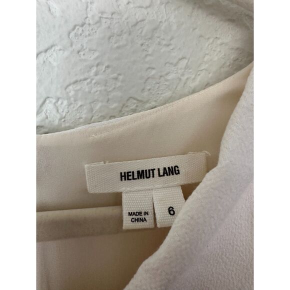 Helmut Lang Beam Shift Dress Sleeveless Hi-Low Midi Size 6 Grey Scale - Picture 9 of 12